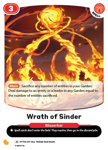 Wrath of Sinder (Starter Deck 4)