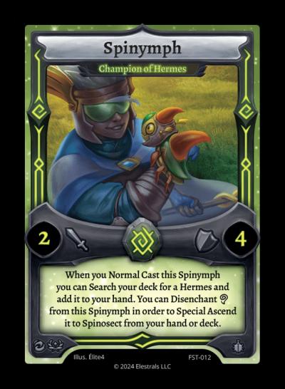 Spinymph - Champion of Hermes