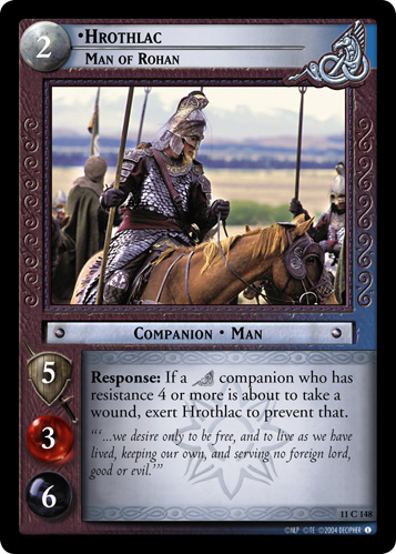 Hrothlac, Man of Rohan