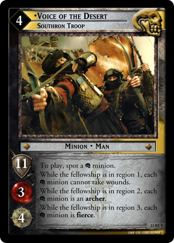 Voice of the Desert, Southron Troop (F)