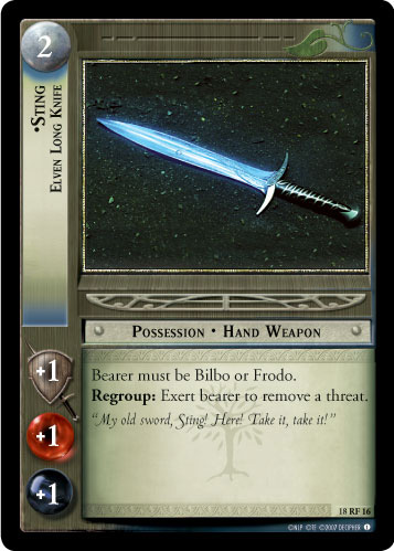Sting, Elven Long Knife (F)