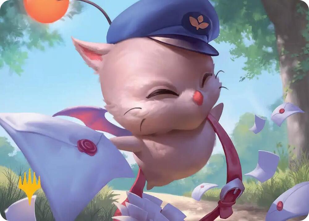 Delivery Moogle Art Card (Gold Stamped)