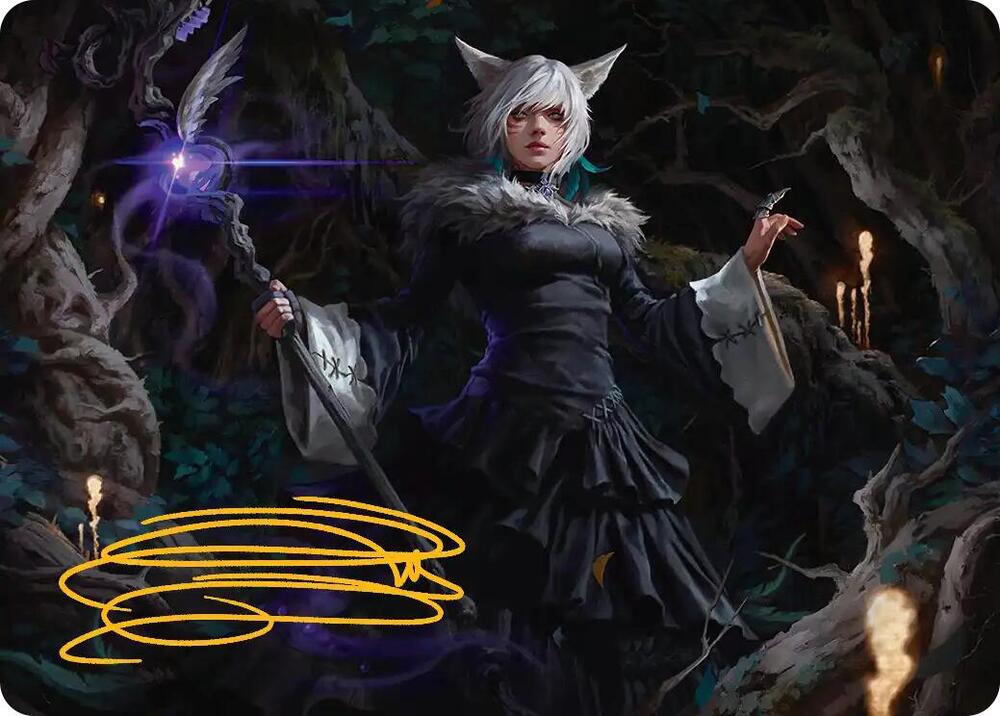 Y'shtola, Night's Blessed Art Card (Gold Stamped)