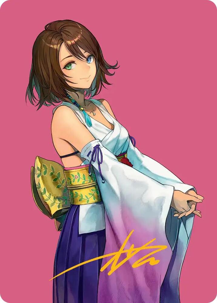 Yuna, Hope of Spira Art Card (Gold Stamped)