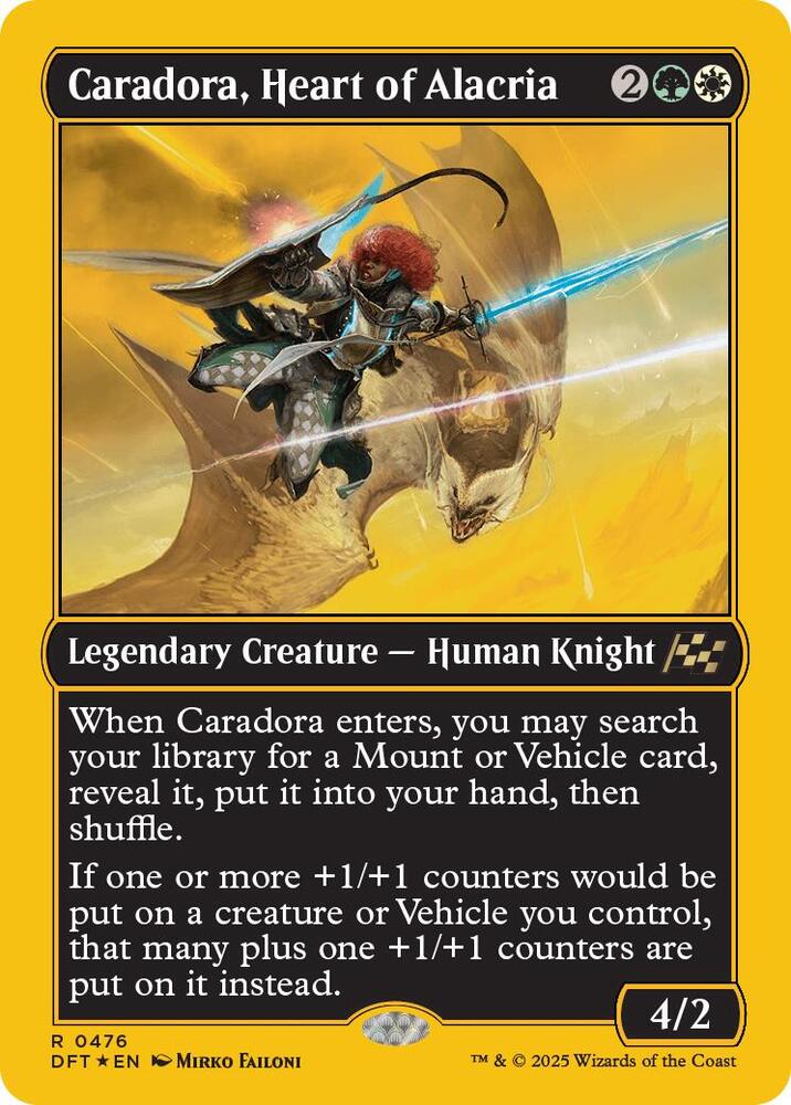 Caradora, Heart of Alacria (First-Place Foil)