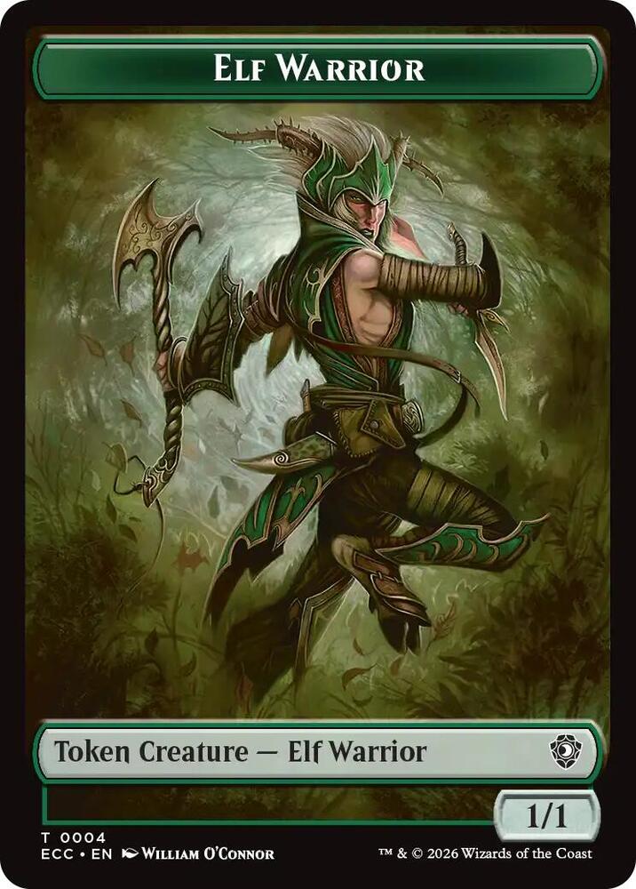 Elf Warrior  // Plant  Double-Sided Token Front
