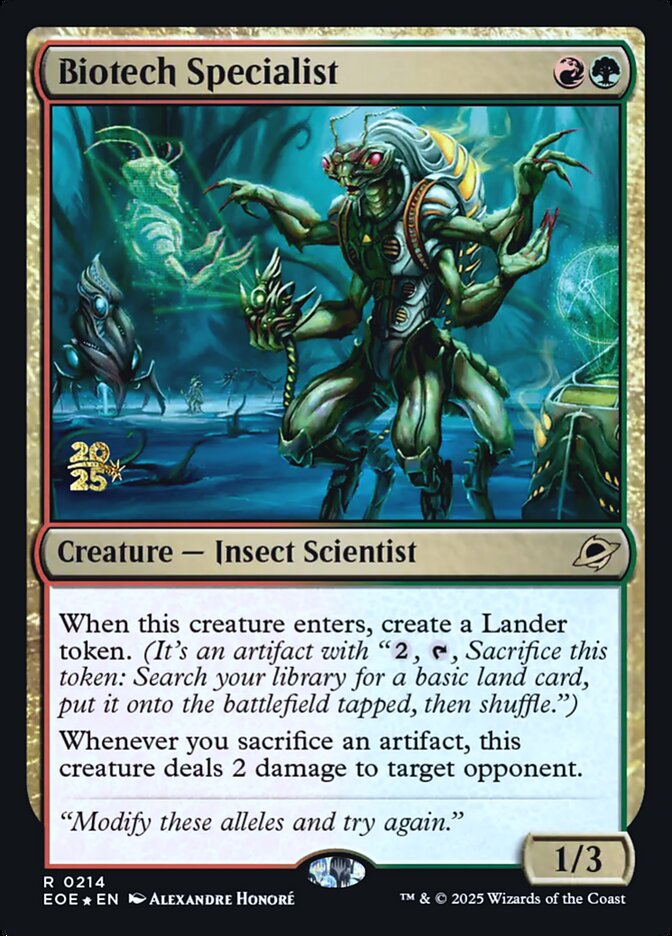 Biotech Specialist (Prerelease)