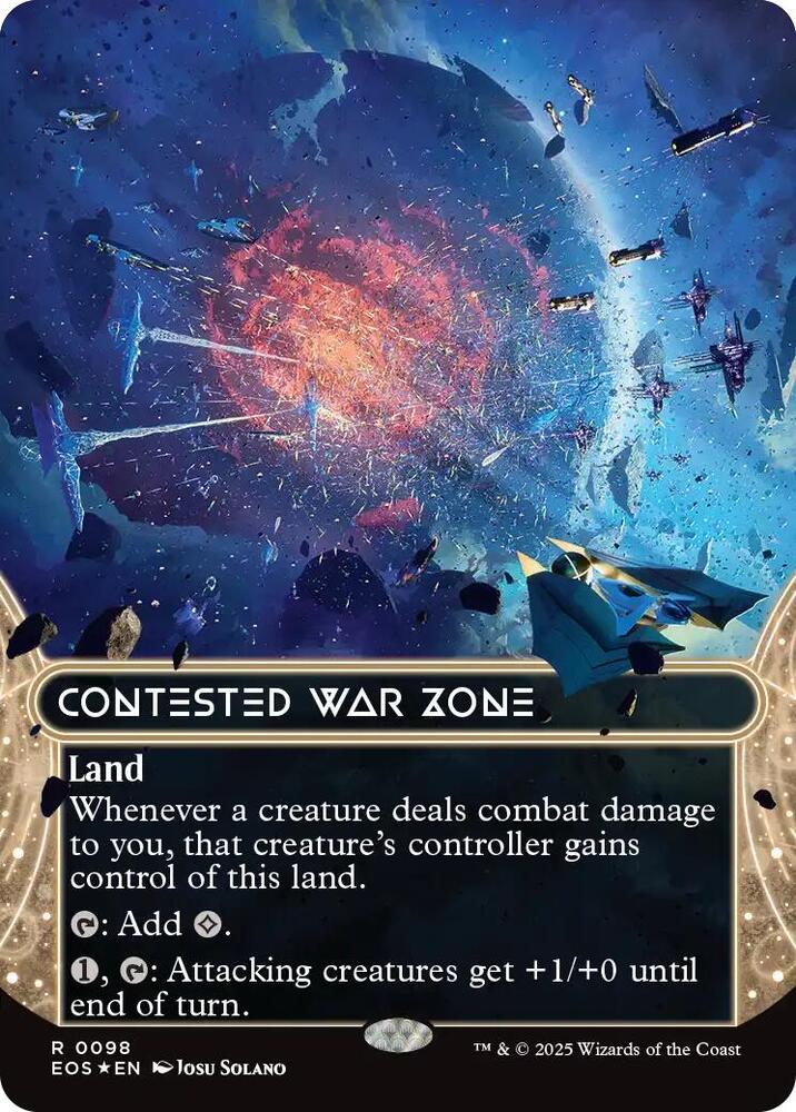 Contested War Zone (Borderless) (Galaxy Foil)