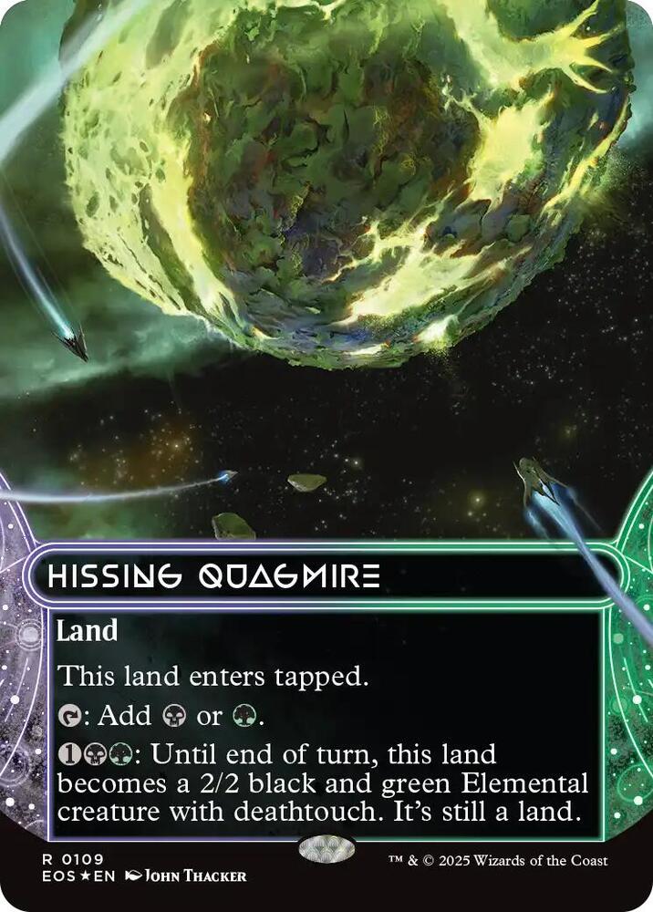 Hissing Quagmire (Borderless) (Galaxy Foil)