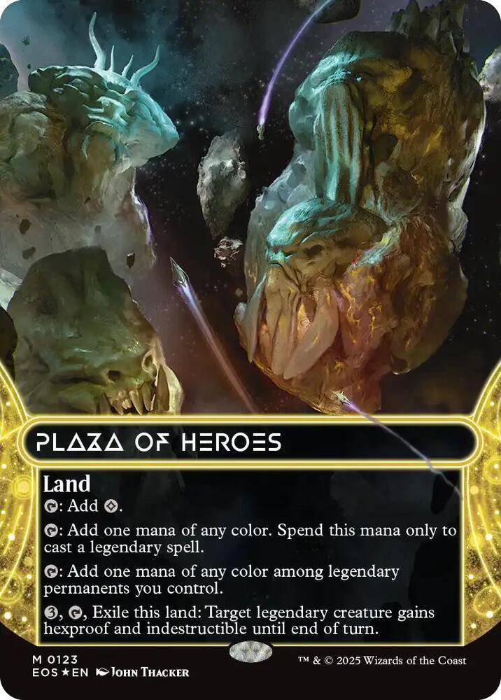 Plaza of Heroes (Borderless) (Galaxy Foil)