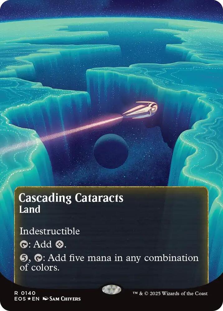 Cascading Cataracts (Borderless) (Galaxy Foil)