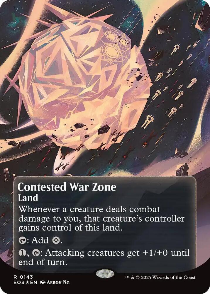 Contested War Zone (Borderless) (Galaxy Foil)