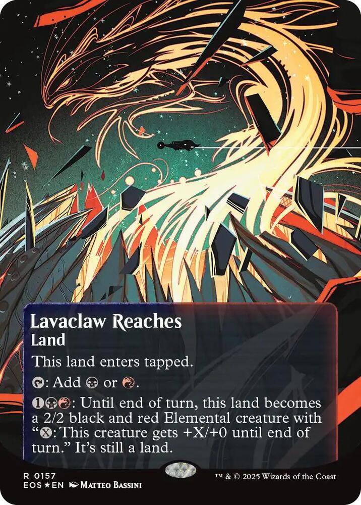 Lavaclaw Reaches (Borderless) (Galaxy Foil)