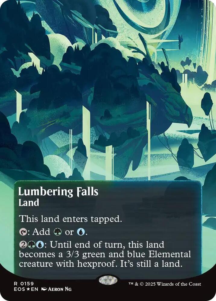Lumbering Falls (Borderless) (Galaxy Foil)