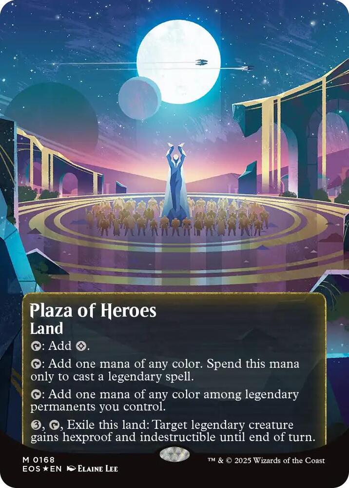 Plaza of Heroes (Borderless) (Galaxy Foil)