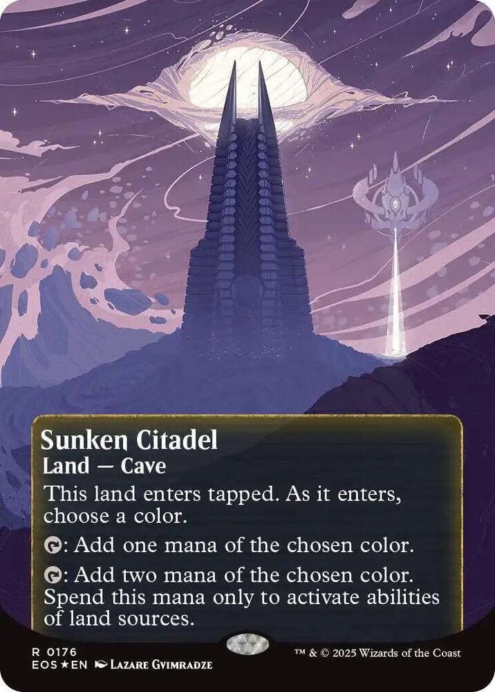 Sunken Citadel (Borderless) (Galaxy Foil)