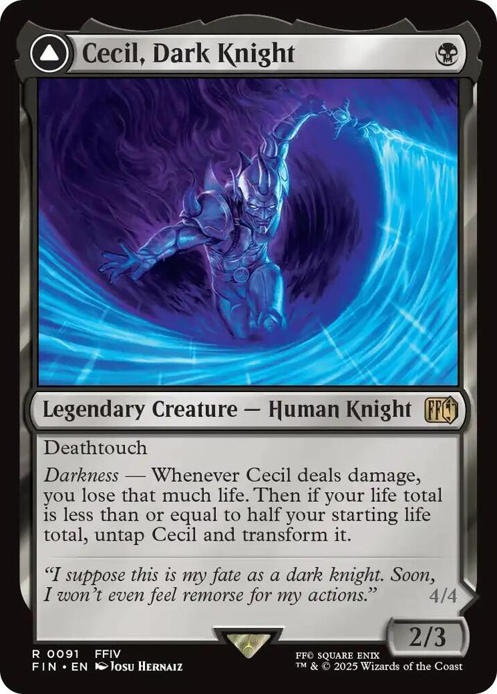Cecil, Dark Knight Front