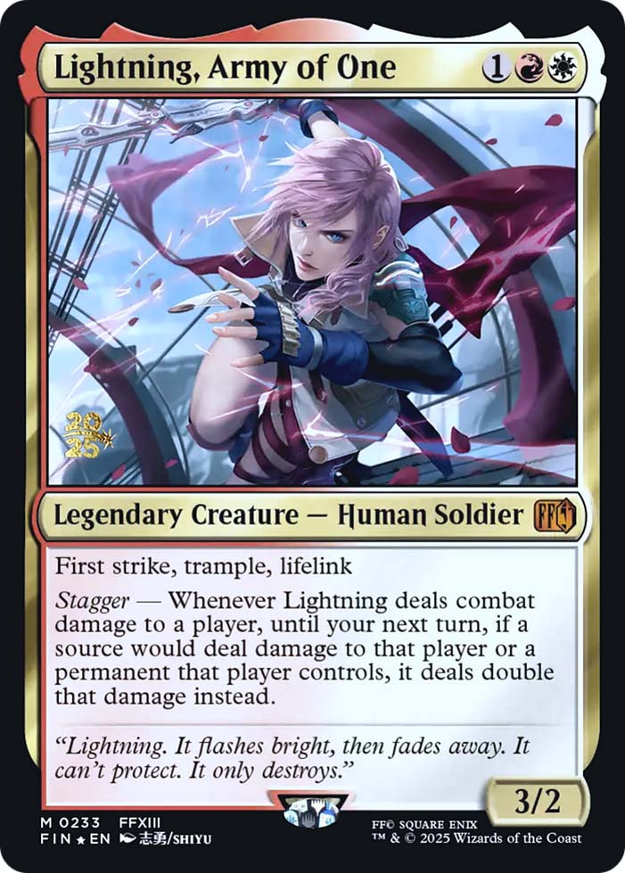 Lightning, Army of One (Prerelease)