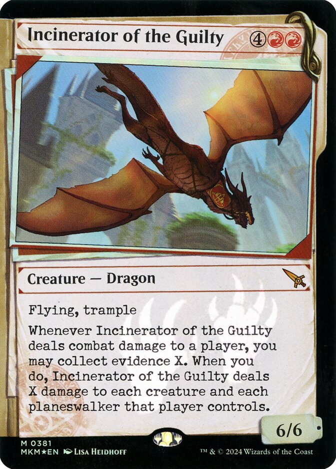 Incinerator of the Guilty (Showcase Invisible Ink)