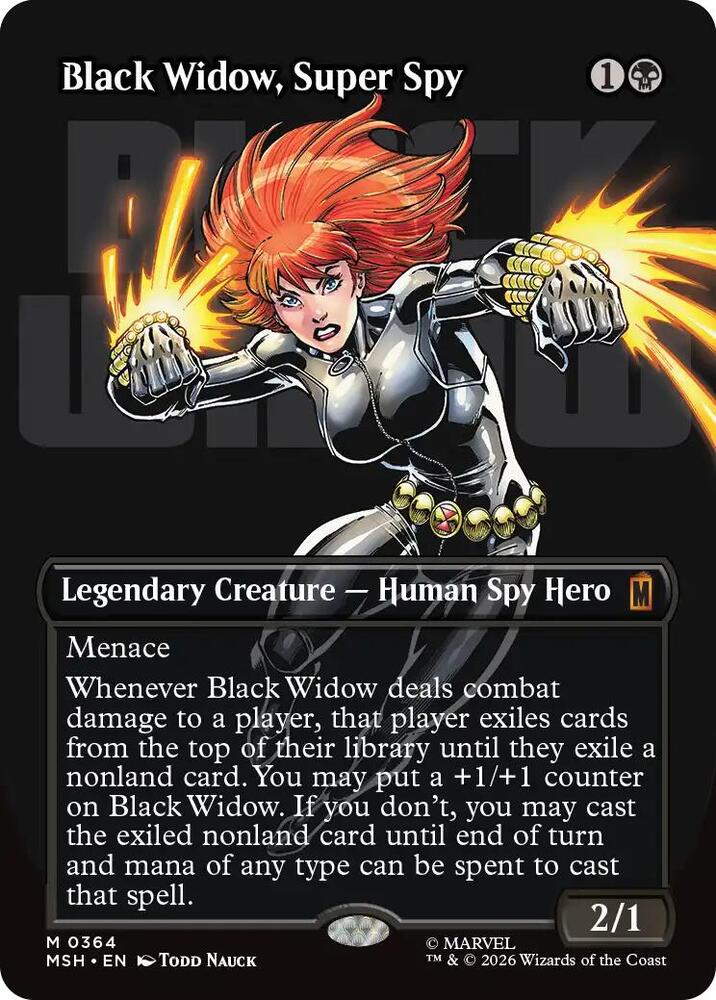 Black Widow, Super Spy (Borderless)