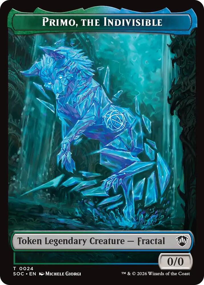 Primo, The Indivisible // Treasure (Token) Front
