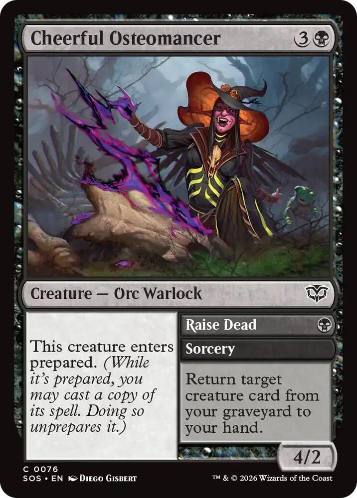 Cheerful Osteomancer / Raise Dead