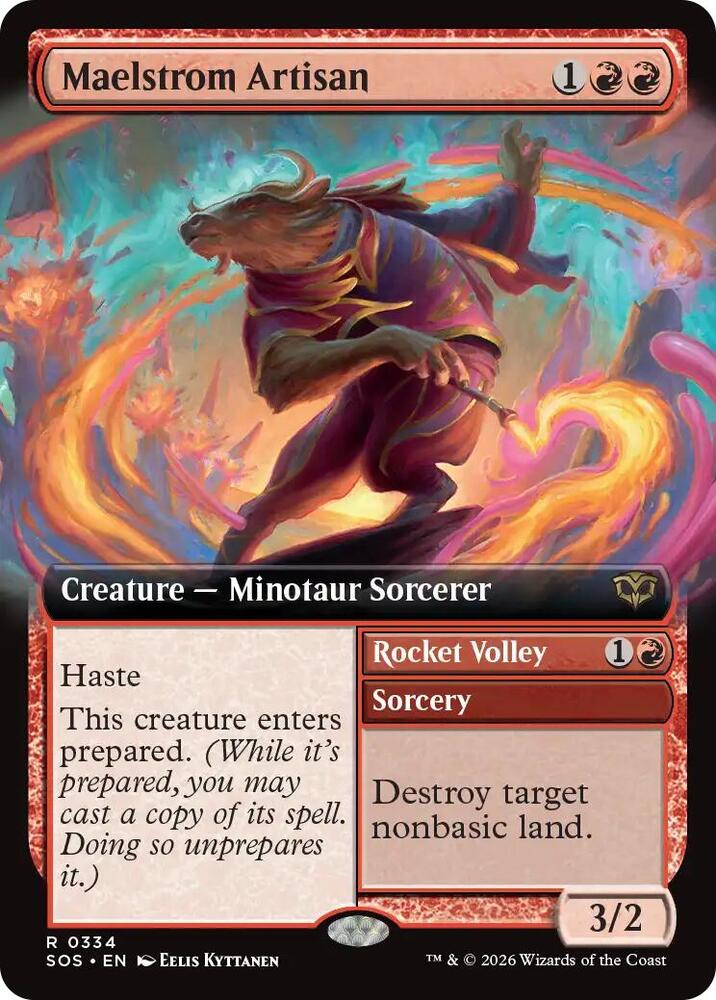 Maelstrom Artisan // Rocket Volle (Extended Art) Front