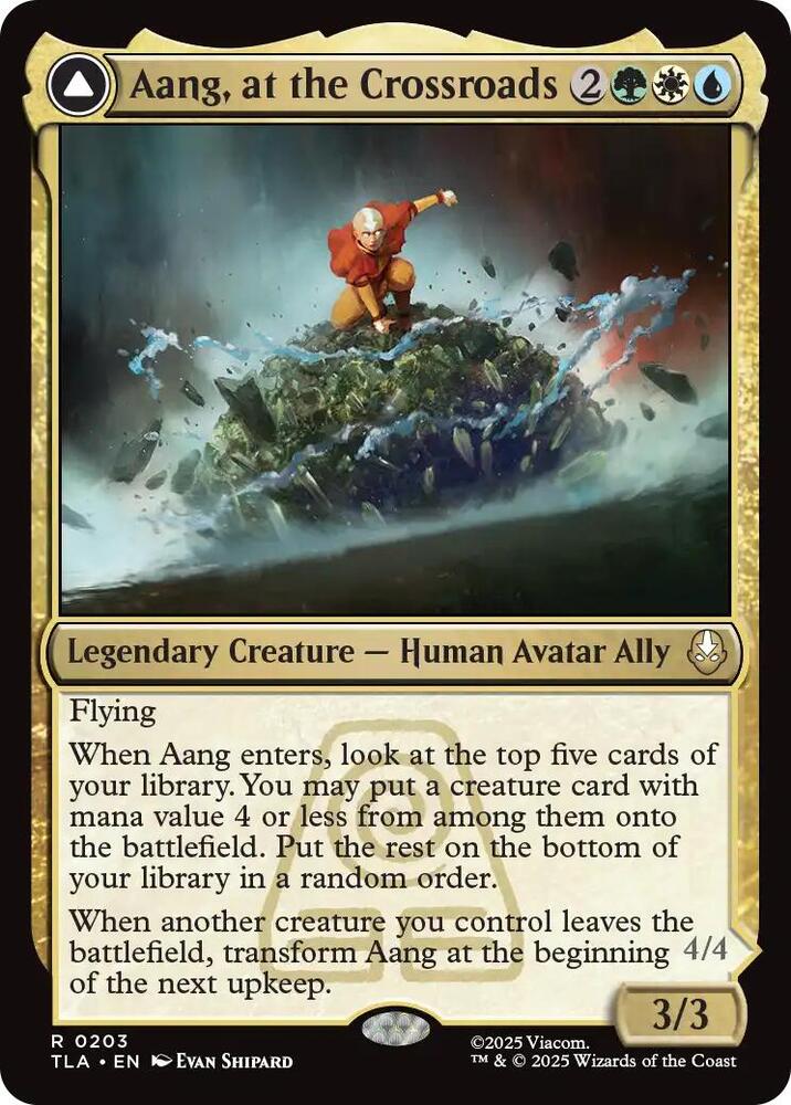Aang, at the Crossroads // Aang, Destined Savior Front