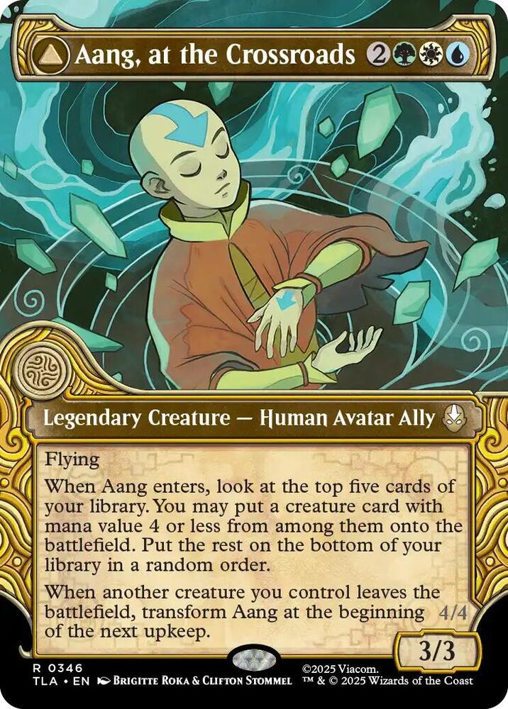 Aang, at the Crossroads // Aang, Destined Savior (Showcase) Front