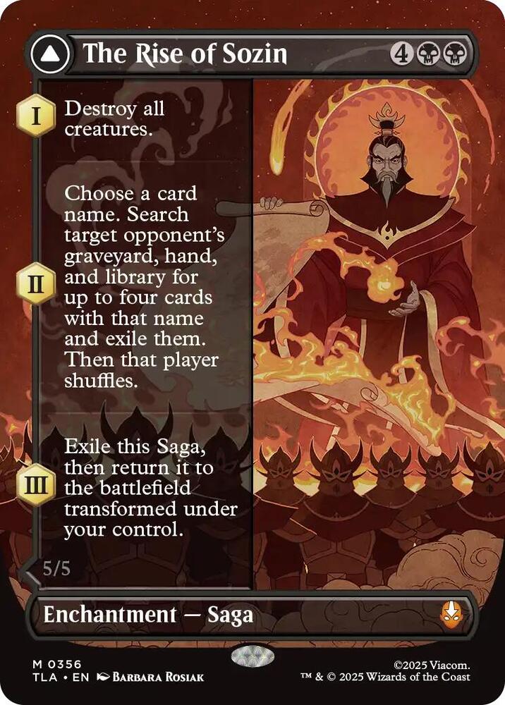 The Rise of Sozin // Fire Lord Sozin (Borderless) Front