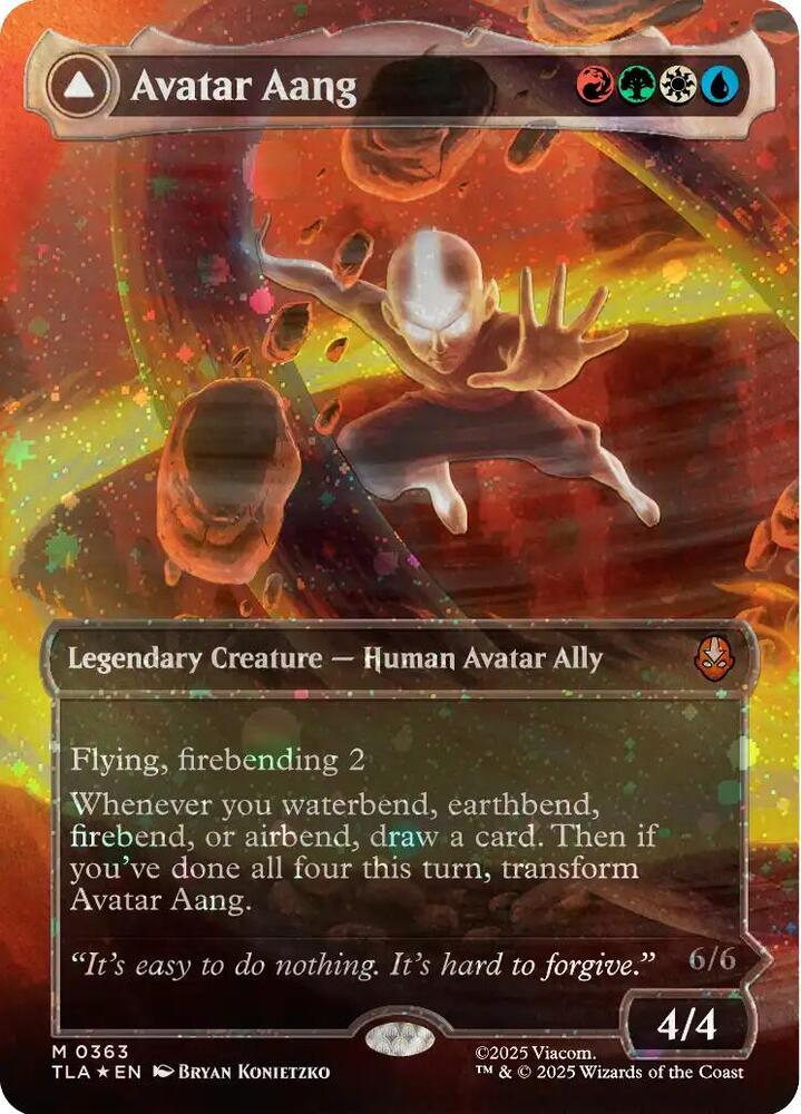 Avatar Aang // Aang, Master of Elements (Raised Foil) Front