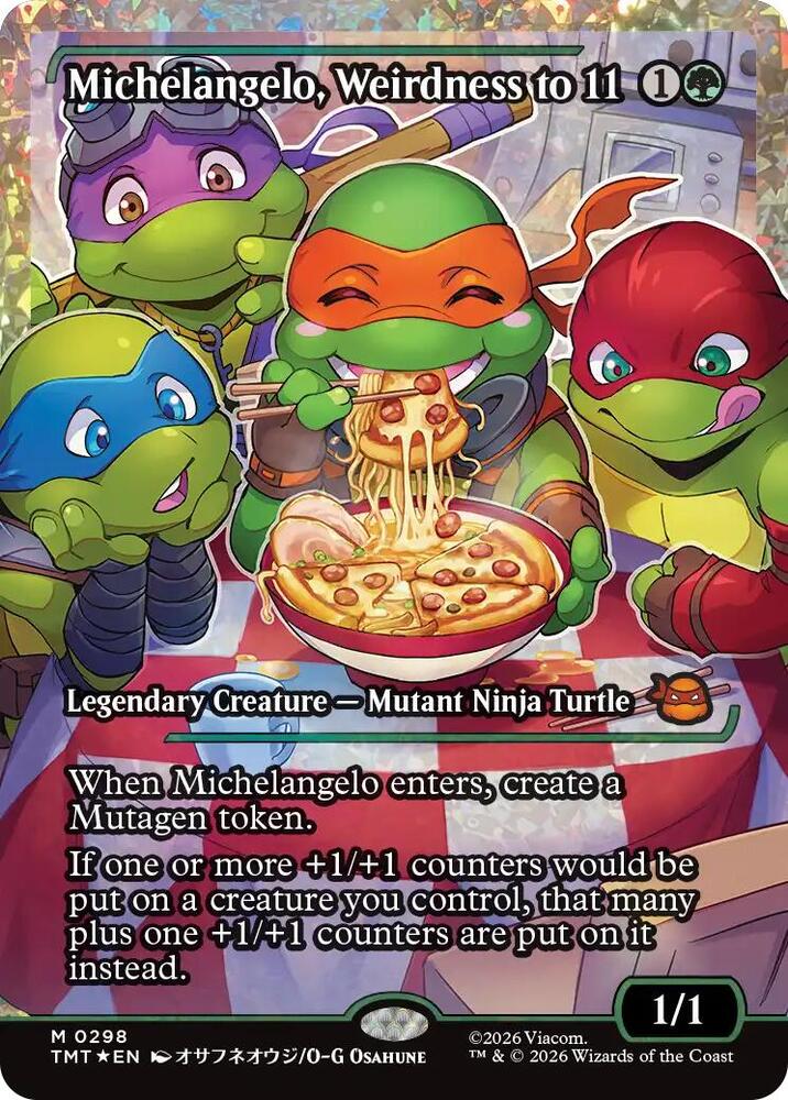 Michelangelo, Weirdness to 11 (Showcase)