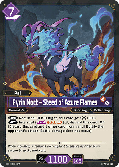 Pyrin Noct – Steed of Azure Flames