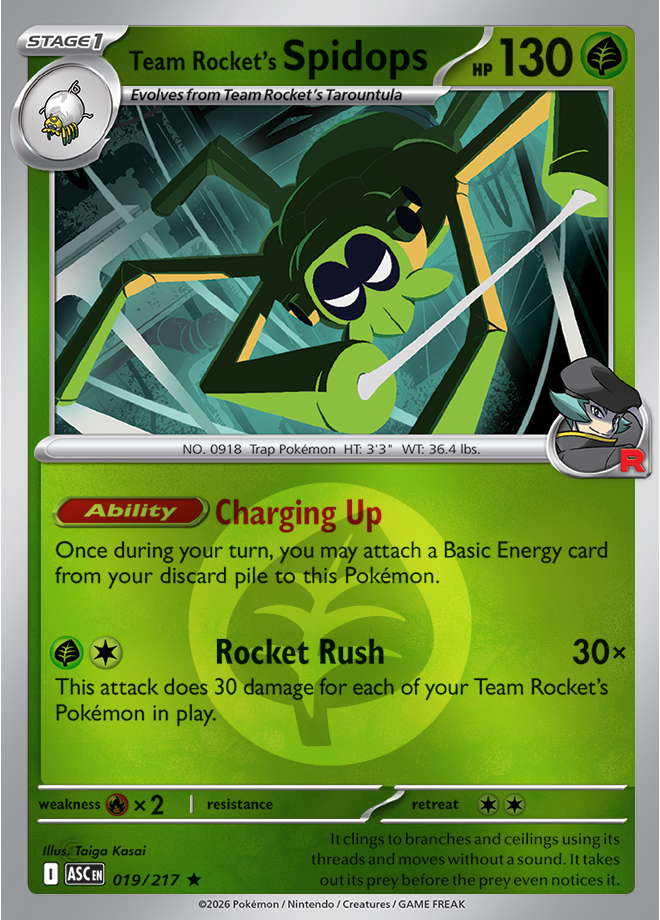 Team Rocket's Spidops (Energy Symbol Pattern)