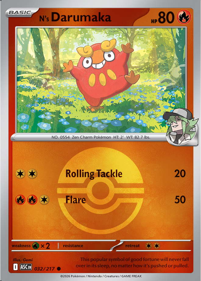 N's Darumaka (Poke Ball)