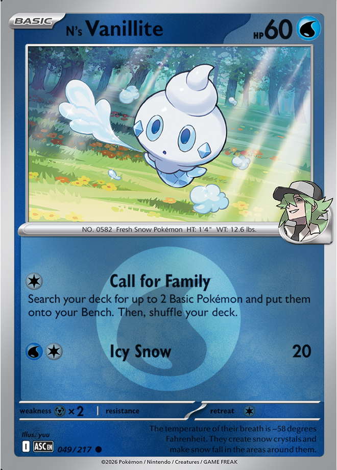 N's Vanillite (Energy Symbol Pattern)