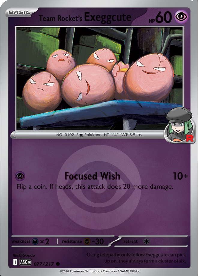 Team Rocket's exeggcute (Energy Symbol Pattern)