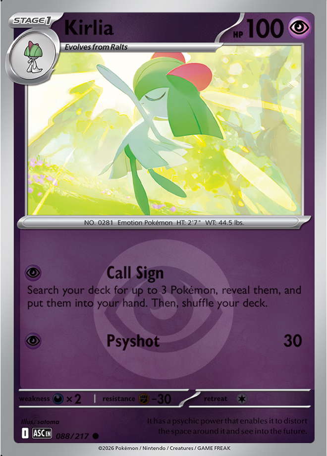 Kirlia (Energy Symbol Pattern)