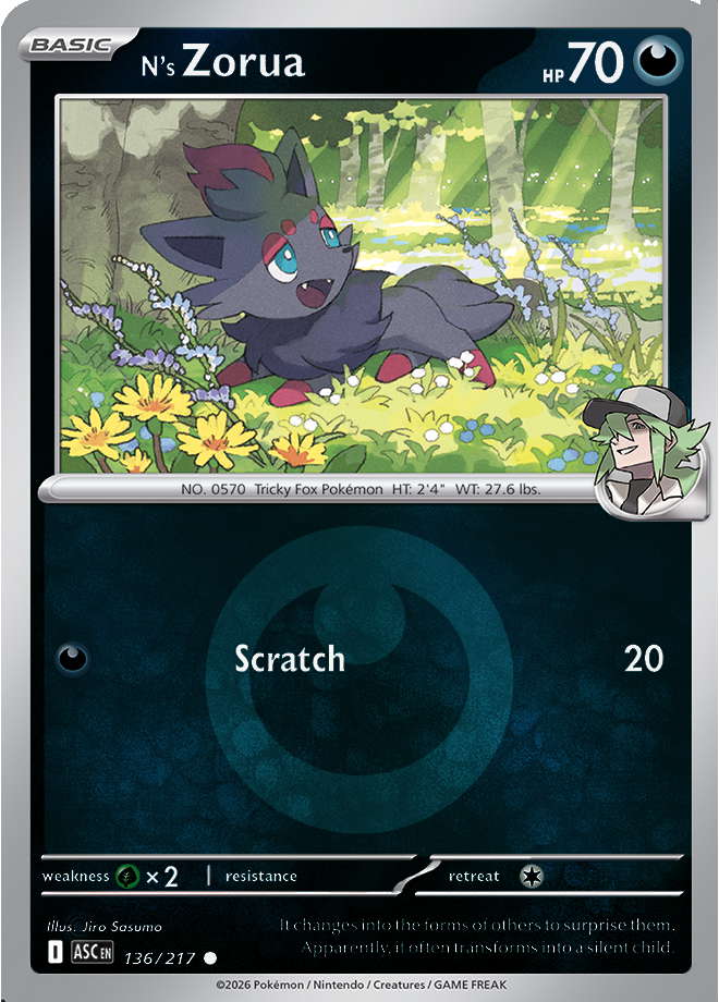 N's Zorua (Energy Symbol Pattern)