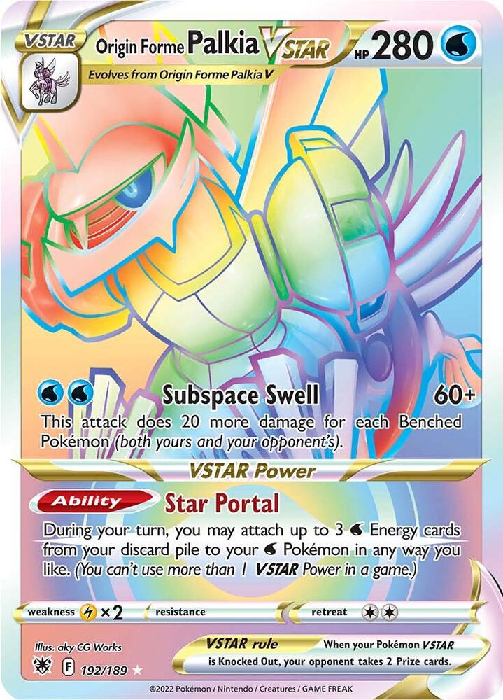 Origin Forme Palkia VSTAR (Secret) (192)