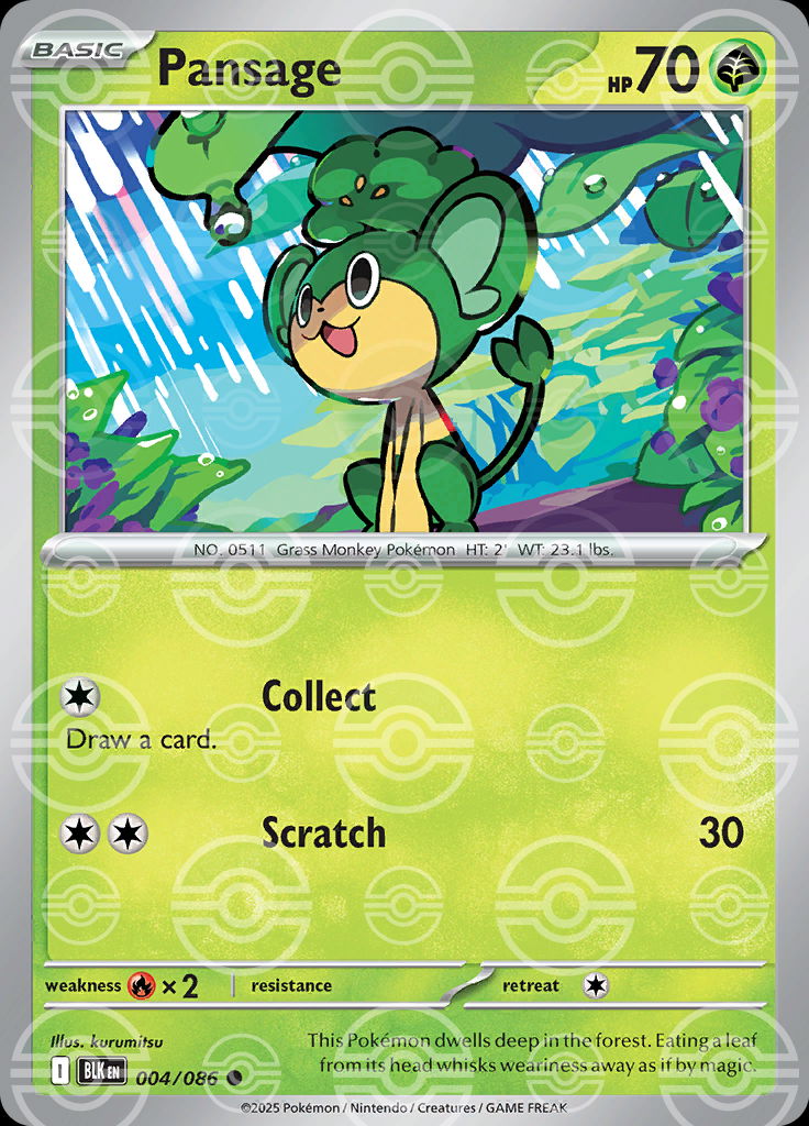 Pansage (Poke Ball Pattern)