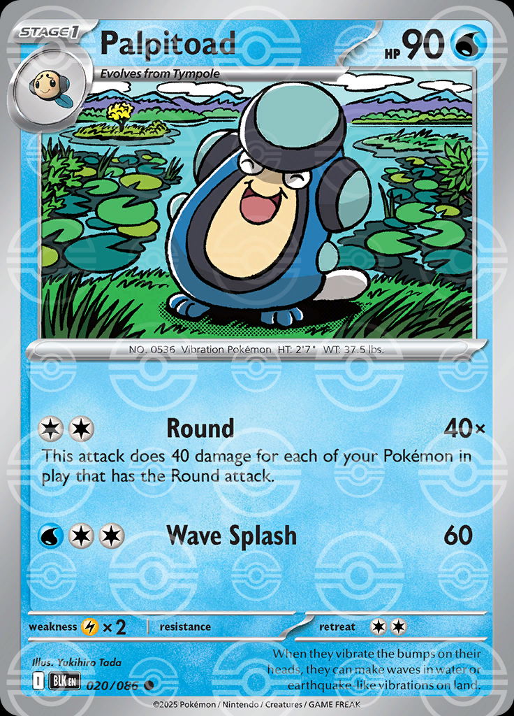 Palpitoad (Poke Ball Pattern)