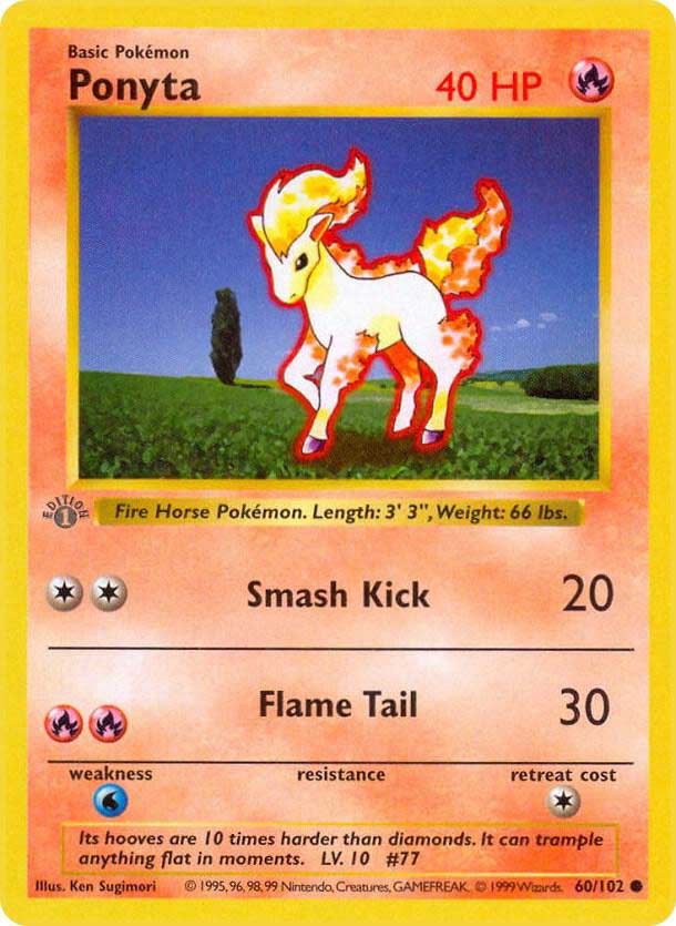 Ponyta (Grey Stamp)