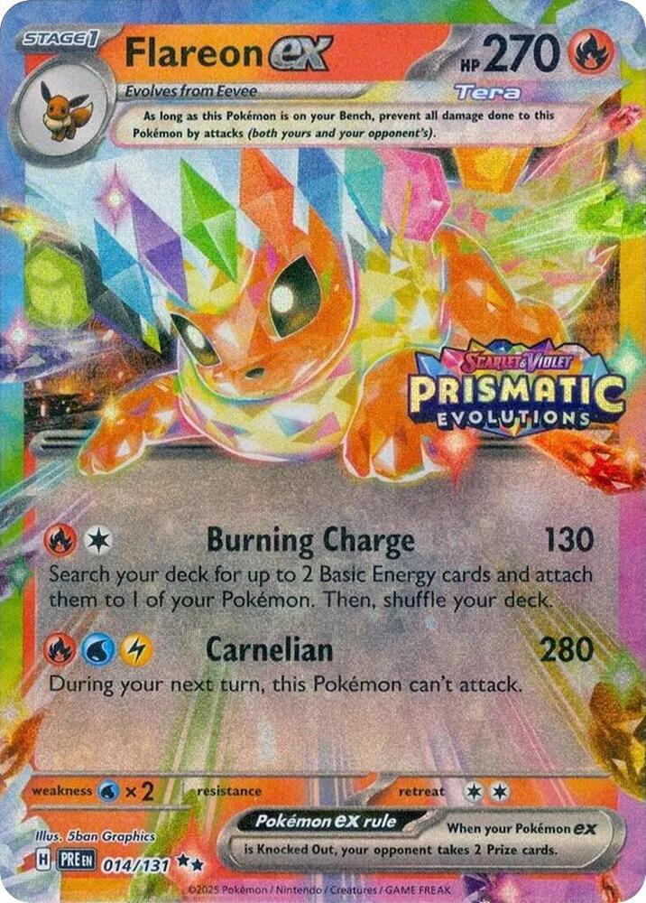 Flareon ex (Prismatic Evolutions Stamp)