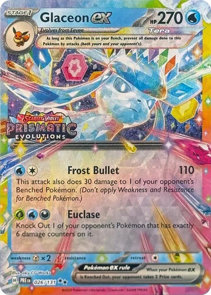Glaceon ex (Prismatic Evolutions Stamp)
