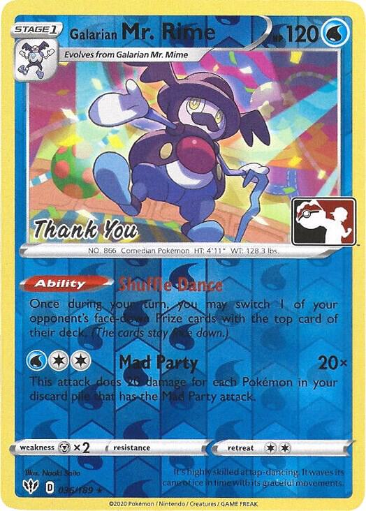 Galarian Mr. Rime (Pokemon League) [Thank You]