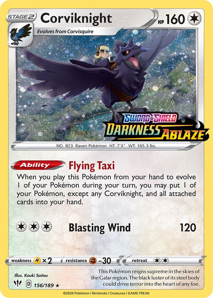 Corviknight (Darkness Ablaze Stamped)