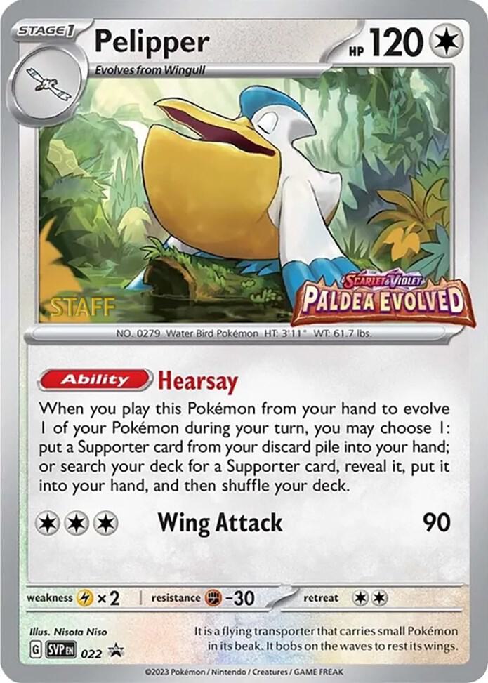 Pelipper (Prerelease) [Staff]