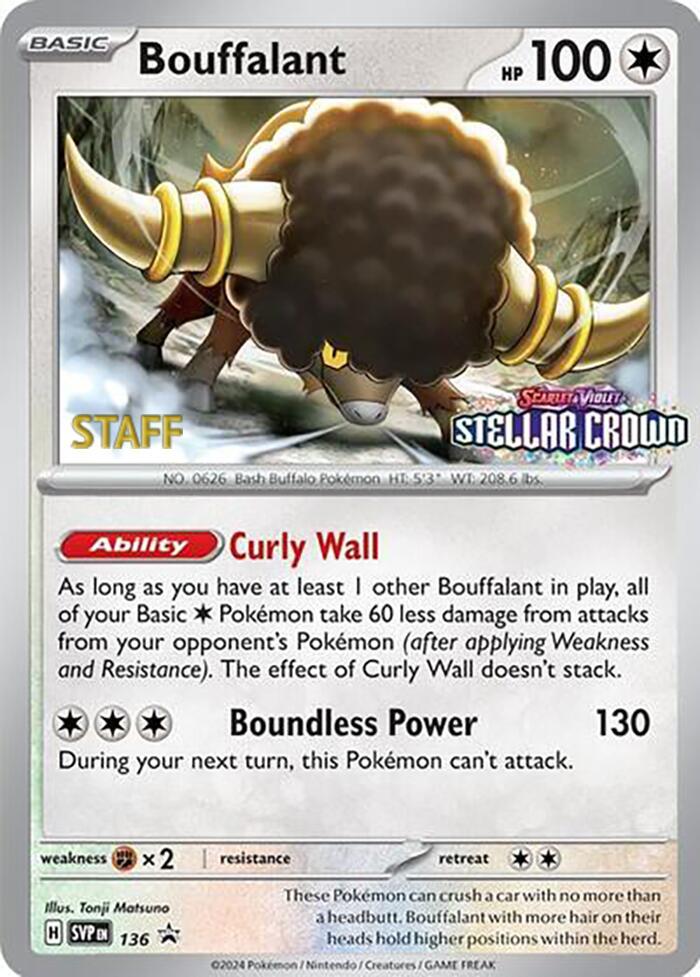 Bouffalant (Prerelease) [Staff]