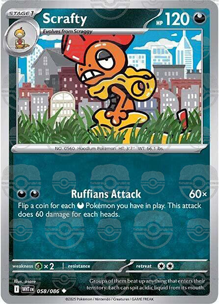 Scrafty (Master Ball Pattern)